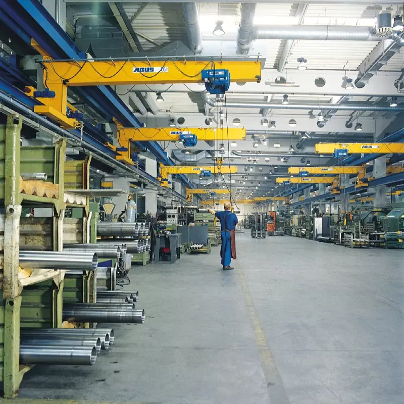 Easy install height rotatable Mobile trackless Pillar Jib crane10
