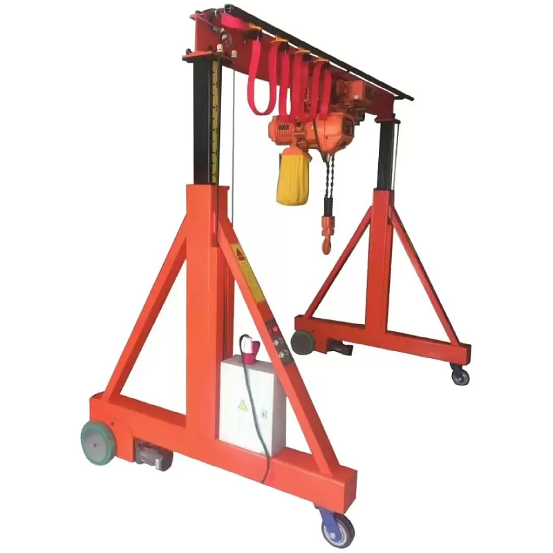 Single Girder Height Adjustable Mobile Portable Gantry Crane3