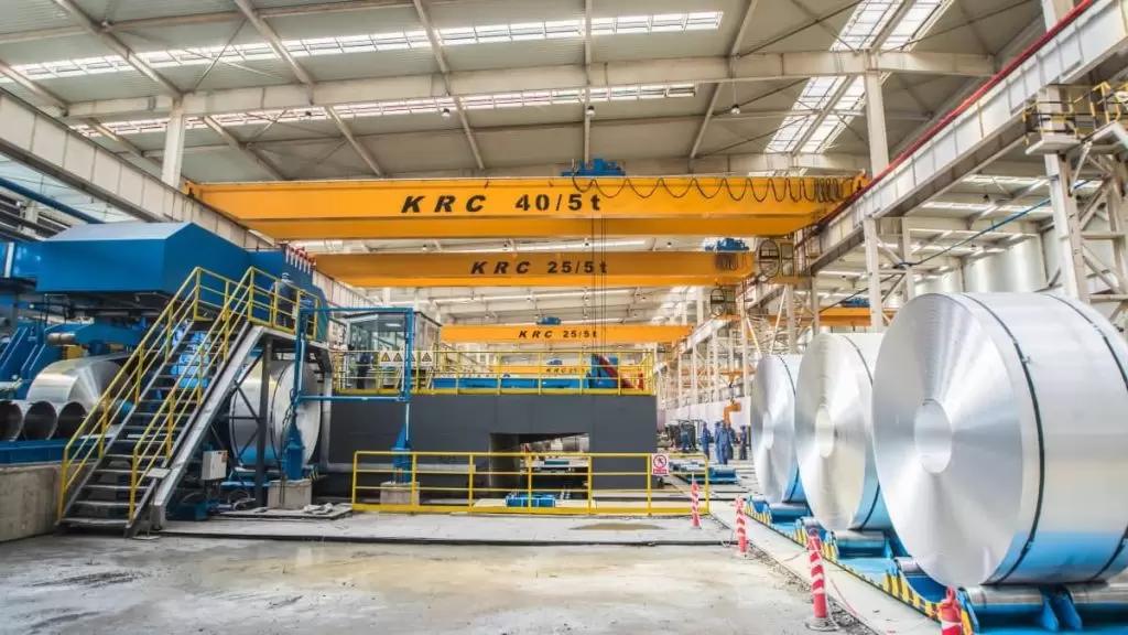 Aluminiumwerk KRC Zweiträgerkran