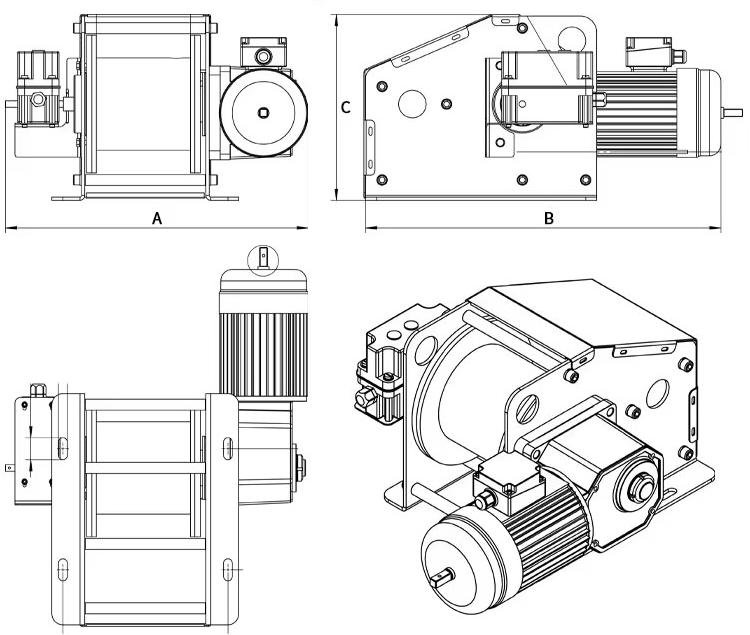 Hand-Electric Integrated Winch Technical Parameters