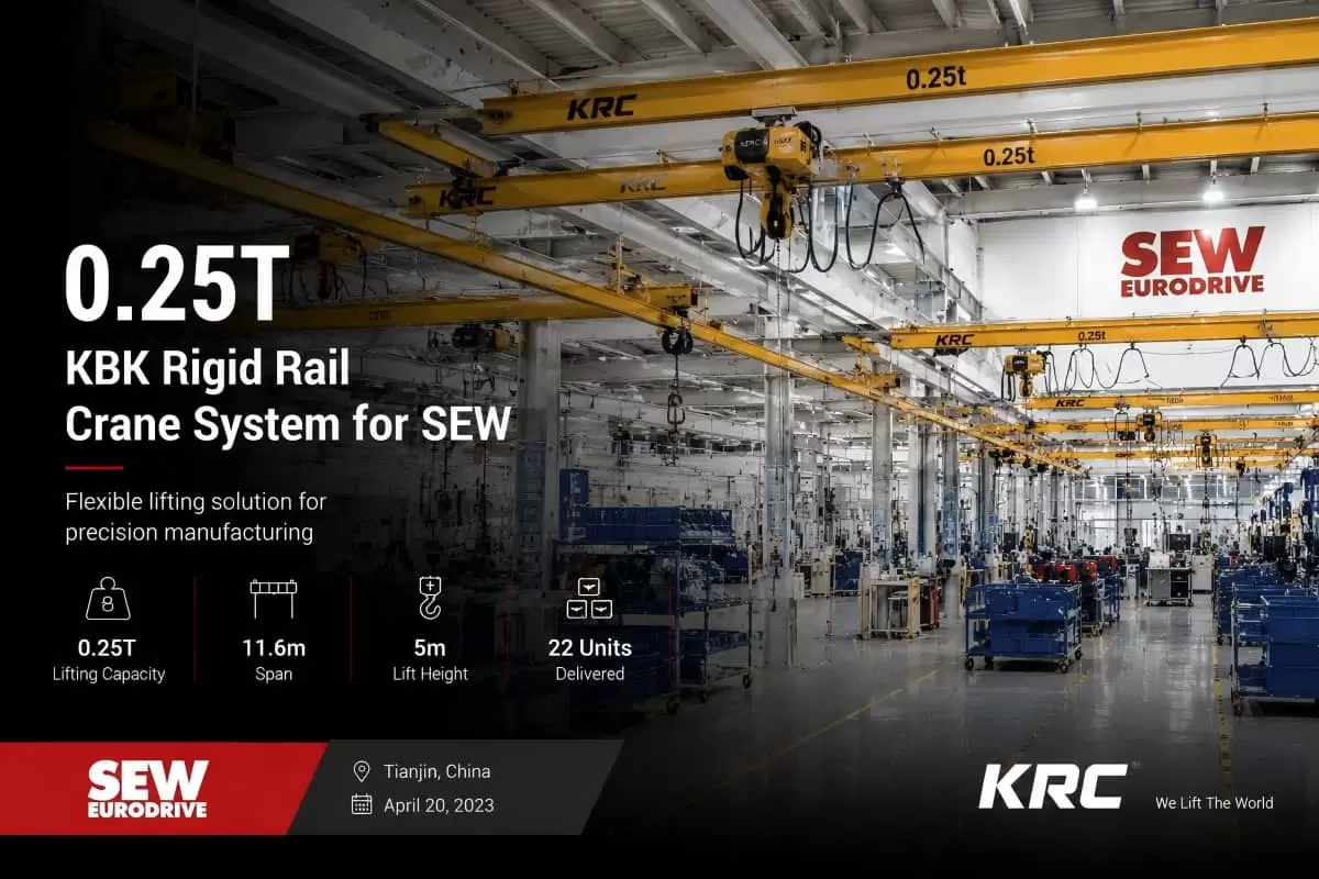 KBK-Schienenkransystem für SEW-Werk