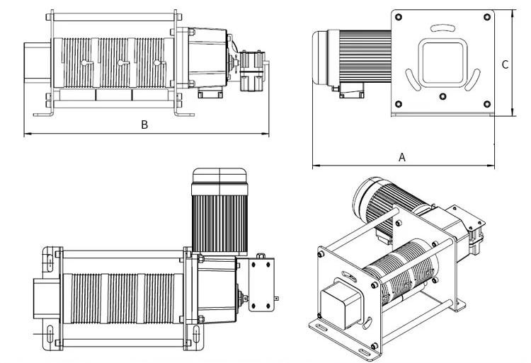 Portable Integrated Electric Winch Design