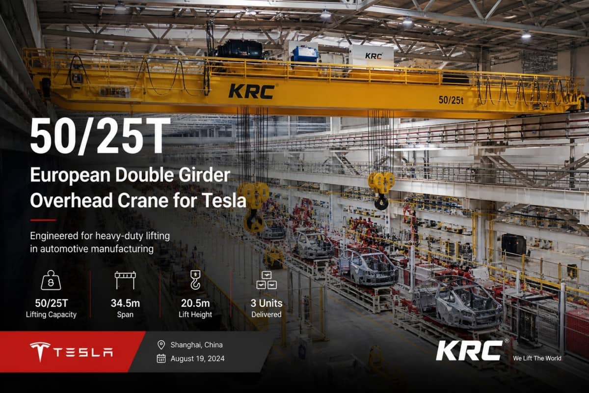 Европейский двухбалочный мостовой кран Tesla