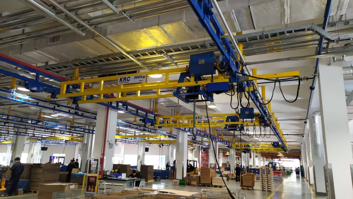 Modular KBK crane installation by KRC